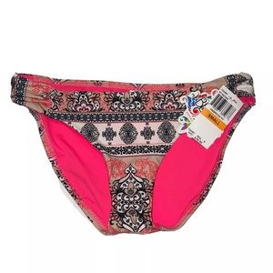 Becca by Rebecca Virtue American Fit Bikini Bottom Women  Paisley Sz Sm NWT 54$
